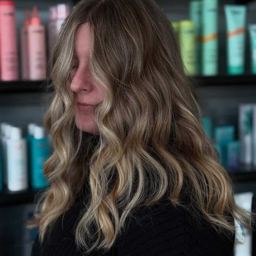 Chocolate Brunette Balayage with Subtle Warm Tones in Comstock Park MI