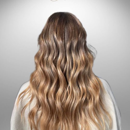 Dimensional Brunette Balayage with Face Framing Highlights Near Grand Rapids
