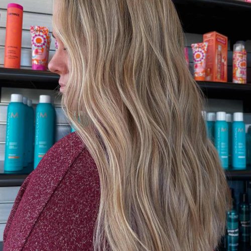 Golden Copper Hair Color with Soft Texture Near Rockford MI