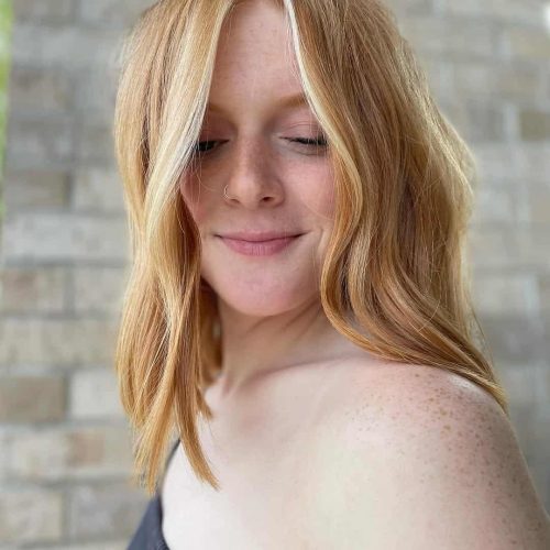 Icy Blonde Balayage with Root Shadow in Comstock Park Hair Salon